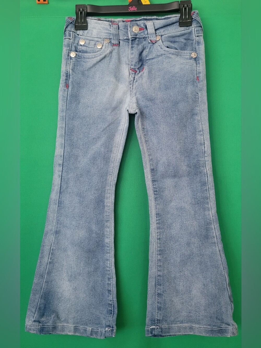 True Religion Light Blue Flare Jeans Girl Size 5/6